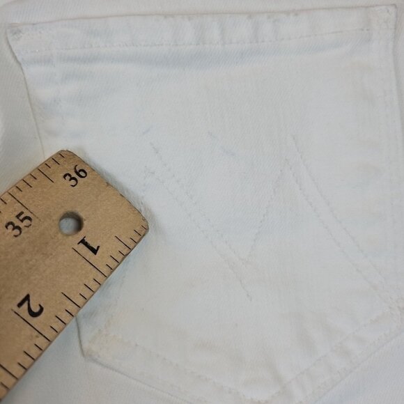 Mother The Roller Fray Jeans Women's 27 Fairest Of Them All High Rise Wide Leg - Picture 13 of 15